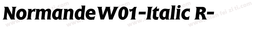 NormandeW01-Italic R字体转换